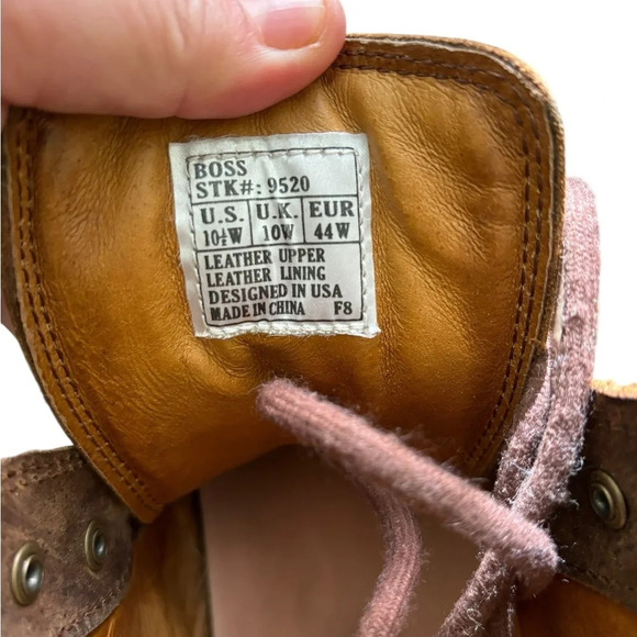 Dr. Comfort Boss 9520 Men's Brown Leather Lace Up Ankle Work Boots Size US 10.5W - Picture 3 of 8